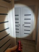 Червоний LED ліхтар металевий, яскравий і міцний ЛЕД фонарь алюминий