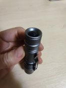 Сірий LED ліхтар металевий, яскравий і міцний ЛЕД фонарь алюминий, зум