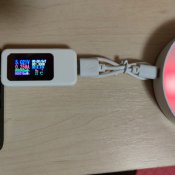 LED світильник з датчиком руху, лампа нічник на акумуляторі светильник