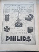 Реклама Пежо, Philips. Франція,1930 рік.
