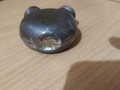Масленка металлическая двухгорловая.