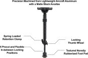Телескопические сошки Leapers UTG Recon Flex m-lock. Оригинал