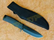 Охотничий Нож Buck 009 Black с чехлом 56HRC реплика