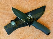 Охотничий Нож Buck 009 Black с чехлом 56HRC реплика