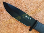 Охотничий Нож Buck 009 Black с чехлом 56HRC реплика