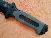 Тактический нож 4058A Grey c компасом огнивом точилкой стеклобоем 27 см