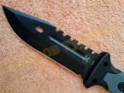 Нож тактический ЗСУ 4048A Grey c компасом огнивом точилкой стеклобоем 27 см