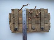 Тактический подсумок тройной для магазинов АК, AR15 койот