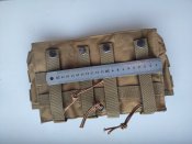Тактический подсумок тройной для магазинов АК, AR15 койот