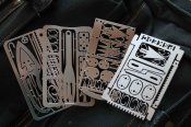 Набір з 4-х карток для Бушкрафту Виживання + чохол (set white) (1061)