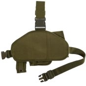 Кобура стегнова з платформою Molle (олива, кайот)