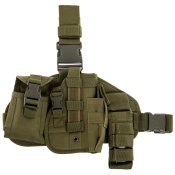 Кобура стегнова з платформою Molle (олива, кайот)