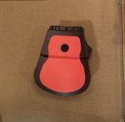 Кобура Fobus для Glock 17/19 з поясним фіксатором кнопкою фіксації скоби спускового гачка