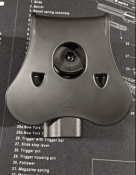 Кобура тактическая для ПМ/ Makarov, для правши. 360 градусов