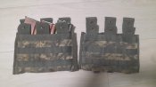 2 підсумки для 3 магазинів triple magazine pouch ACU