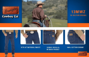 Джинсы Wrangler 36х34 13MWZ Cowboy Cut 0013AWZ