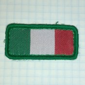 Флаг Италии патч шеврон на липучке.