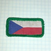 Флаг Чехии патч шеврон на липучке.
