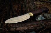 Нож шкурник титан ручной работы