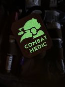 Морал патч "Combat medic»" coyote/люмінофор