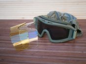 Захисні тактичні окуляри-маска "Olive" зі змінним склом