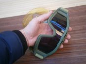 Захисні тактичні окуляри-маска "Olive" зі змінним склом