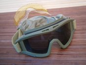 Захисні тактичні окуляри-маска "Olive" зі змінним склом