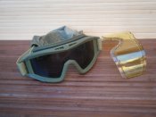 Захисні тактичні окуляри-маска "Olive" зі змінним склом