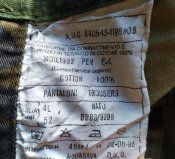Армейские штаны, Италия