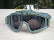 Захисні тактичні окуляри-маска "Olive" зі змінним склом