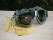 Захисні тактичні окуляри-маска "Olive" зі змінним склом