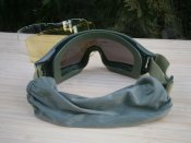Захисні тактичні окуляри-маска "Olive" зі змінним склом