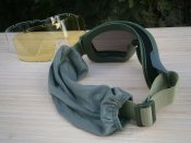 Захисні тактичні окуляри-маска "Olive" зі змінним склом
