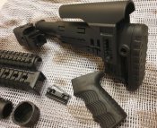 Тюнинг комплект DLG Tactical для АК 74 чёрный.