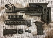 Тюнинг комплект DLG Tactical для АК 74 чёрный.