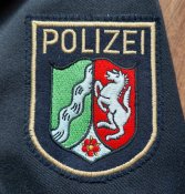 Китель Polizei, чёрный, шерсть, размер 50-52, полиция безопасности на водах Германии