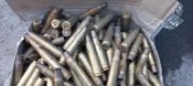 Гильзы пулемета M2 Browning 12,7 100 штук латунь +100 звеньев