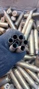 Гильзы пулемета M2 Browning 12,7 100 штук латунь +100 звеньев