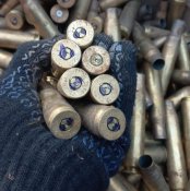 Гильзы пулемета M2 Browning 12,7 100 штук латунь +100 звеньев