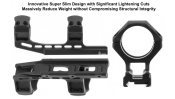 Моноблок Leapers UTG accu-sync offset 50. d - 34 мм. Extra High. Picatinny. Black
