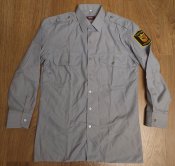 Рубашка + шеврон Kantons Polizei, ворот 40, лёгкое б/у, полиция Швейцария
