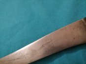 #23Ж Старый столовый нож производства Франции с интересным клеймом.