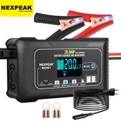 Потужна зарядка для акумуляторів 12V 24V 20A Nexpeak NC301