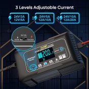 Потужна зарядка для акумуляторів 12V 24V 20A Nexpeak NC301