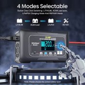 Потужна зарядка для акумуляторів 12V 24V 20A Nexpeak NC301
