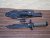 Ніж мисливський Wolf 2528В 32 см кресало точилка свисток компас