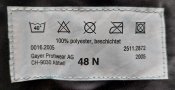 Плащ чёрный, дождевик + чехол, нейлон, размер 48-50, лёгкое б/у, 2005 г, армия ВС Швейцария
