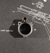 Регулируемый газблок Odin ADJ 0.75 для AR15. Низкопрофильный (1 шт.)