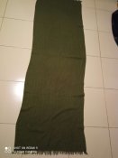шарф кольору хакі . розм. 65 Х 206 см. Б/в.100 % поліестр
