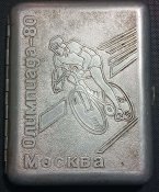 Портсигар СССР Олимпиада 80 Велоспорт